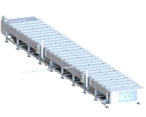 Ligne de pasteurisation de barquettes de salade traiteur