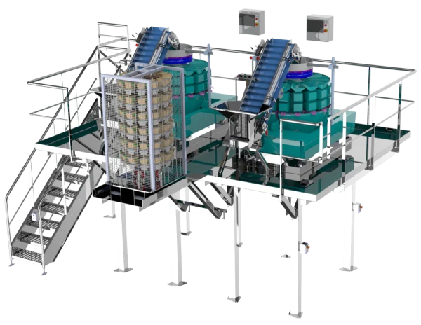 Doseuse associative avec rack de nettoyage