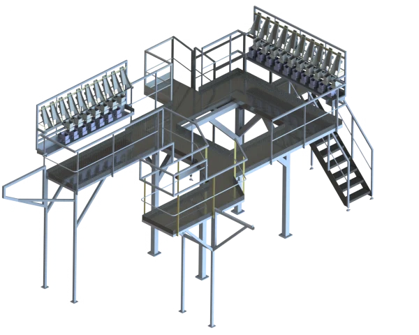 Passerelle avec mur de lavage