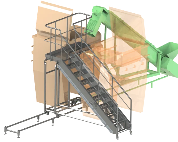 Passerelle amovible pour accès inaccessible