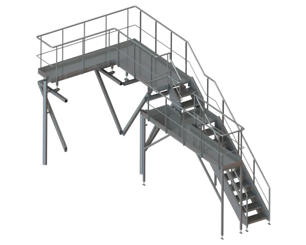 Passerelle tout inox