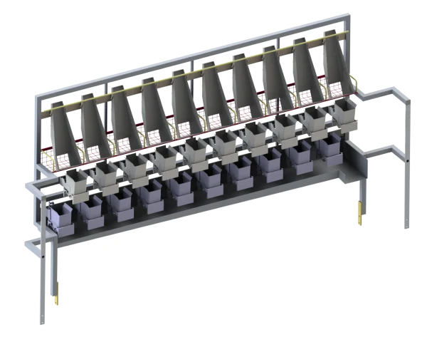 Mur de lavage pour ustensiles de doseuse associative