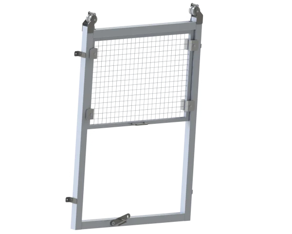 Porte guillotine grillagée